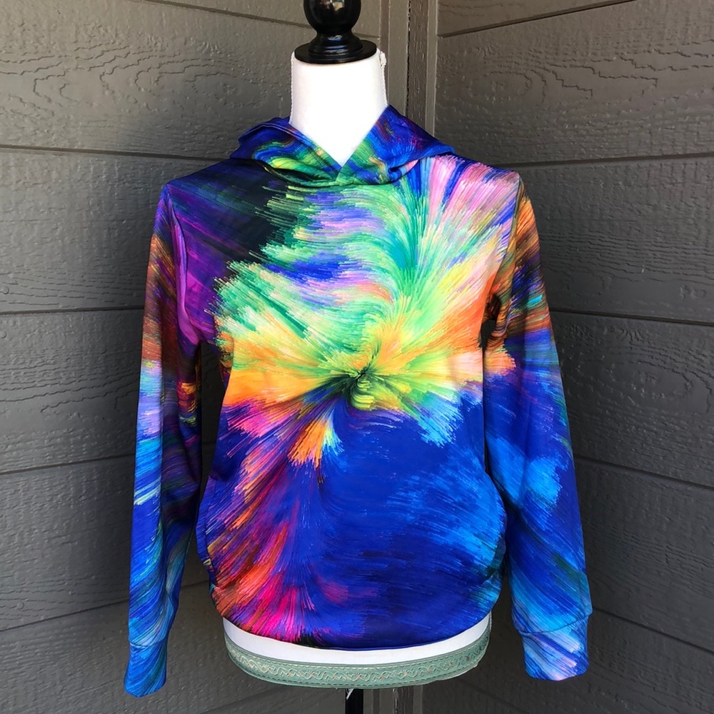 NWOT Multi-Colored Hoodie
